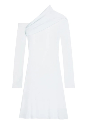 Courrèges twist crepe mini dress - Blue