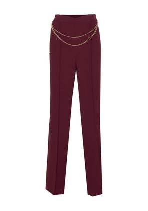 TWINSET chain-embellished trousers - Red