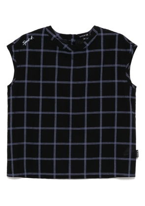 SPORT b. by agnès b. checked tank top - Black