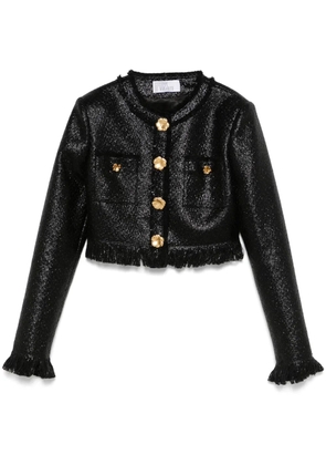 Giuseppe Di Morabito bouclé cropped jacket - Black