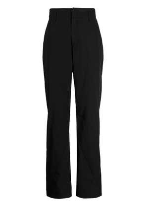 Post Archive Faction zip-detail high-waist trousers - Black