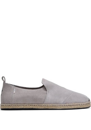 Toms Deconstructed Alparg 'Grey' suede espadrilles