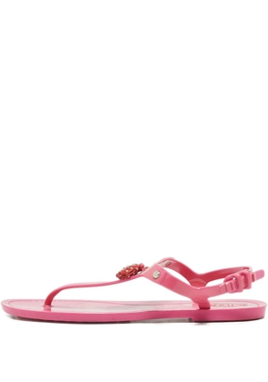 Tod's Vintage pre-owned tassel-detail flat sandals - Pink