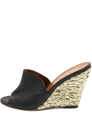 Paris Texas leather sandal - Black