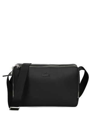 Lacoste textured zip-fastening shoulder bag - Black