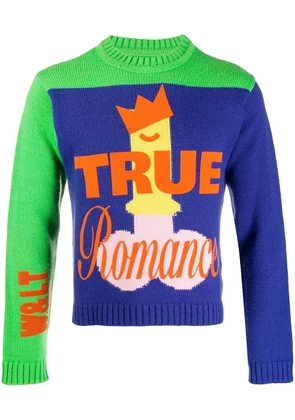 Walter Van Beirendonck Pre-Owned 1996/97's Wonderland True Romance jumper - Blue