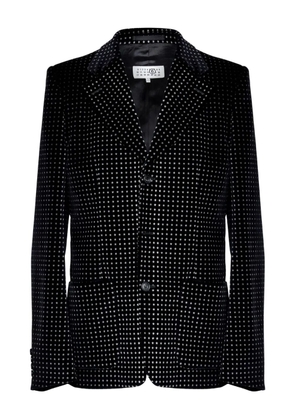MM6 Maison Margiela star-print velvet blazer - Black