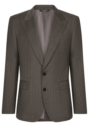 Dolce & Gabbana pinstripe single-breasted jacket - Grey