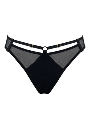 Bordelle Nara mesh-panelled briefs - Black
