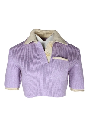 Jacquemus Pre-Owned Le Polo Maille top - Purple