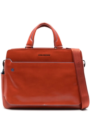 PIQUADRO leather laptop bag - Orange