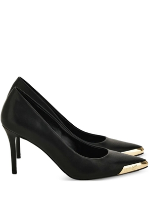 Versace Jeans Couture metallic-toe pumps - Black