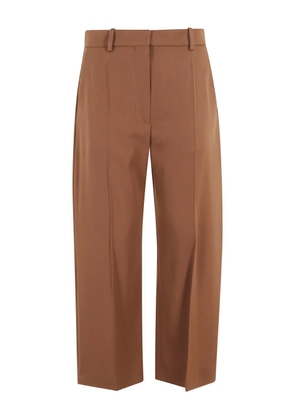 Marni pleated cropped trousers - Brown