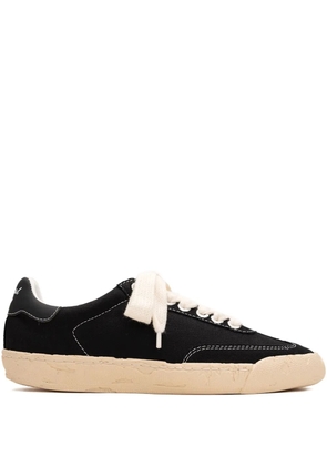 General Scale. past sole canvas low top sneakers - Black