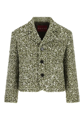 Gucci sequin-embellished jacket - Green