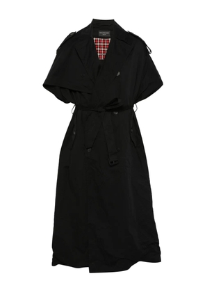 Balenciaga hooded trench coat - Black
