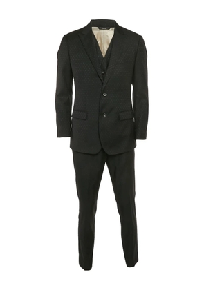 Dolce & Gabbana Pre-Owned patterned black suit