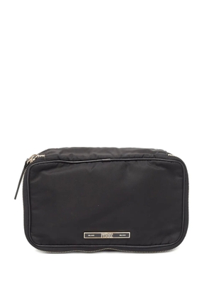 Gianfranco Ferré Pre-Owned rectangular zip clutch bag - Black