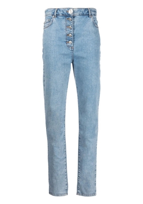 MOSCHINO JEANS high-rise slim-cut jeans - Blue