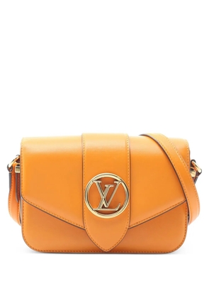 Louis Vuitton Pre-Owned 2021-2025 Calfskin LV Pont 9 Soft MM crossbody bag - Orange