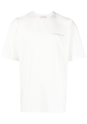 Ih Nom Uh Nit Pearl Roses logo-print T-shirt - Neutrals