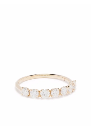 Dinny Hall 14kt yellow gold Primrose diamond half eternity ring