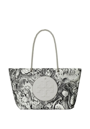 Tory Burch large Ella chain printed tote bag - Grey