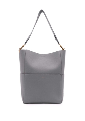 Celine Pre-Owned 2017 Medium Leather Seau Sangle bucket bag - Grey