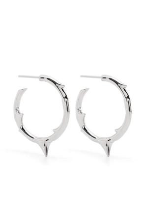 Shaun Leane medium Rose Thorn hoop earrings - Silver