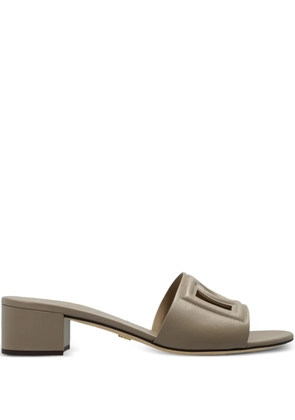 Dolce & Gabbana cutout block-heel sandals - Neutrals