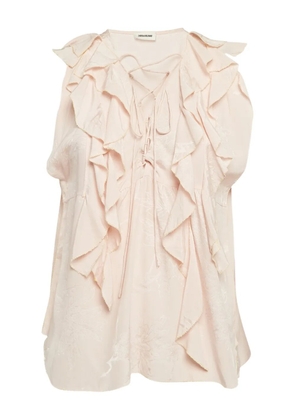 Zadig&Voltaire pre-owned ruffle-detail blouse - Pink