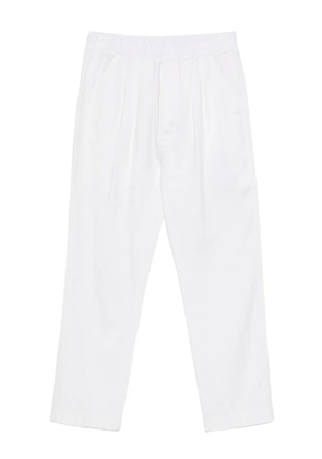 TOM FORD stripe-pattern pleated trousers - White