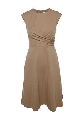 Calvin Klein Vintage ruched midi dress - Neutrals