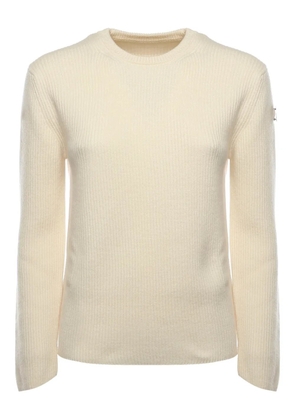 Moncler x Jil Sander logo-patch sweater - Neutrals