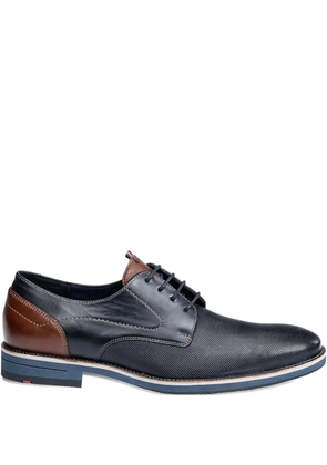 Lloyd Harris textured leather Derby shoes - Blue