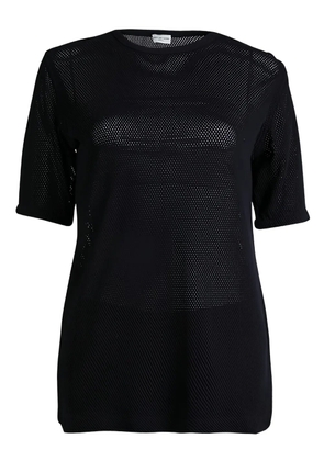 Dries Van Noten Pre-Owned perforated short-sleeve T-shirt - Blue