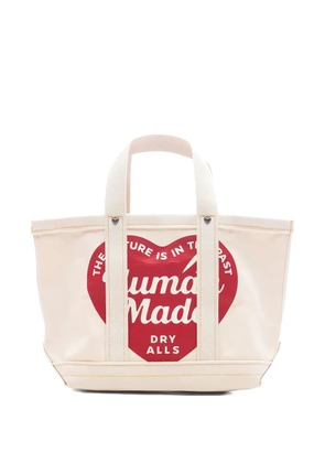 Human Made heart-logo tote bag - White