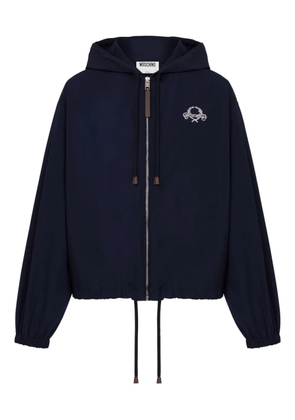 Moschino zip-up bomber jacket - Blue
