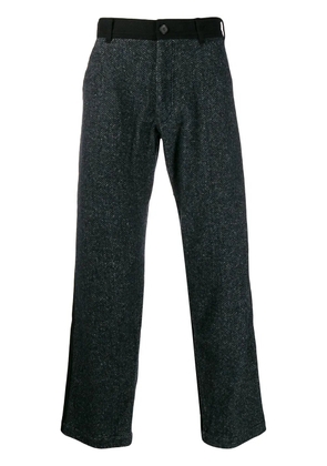 Comme Des Garçons Shirt contrasting wide-leg trousers - Black