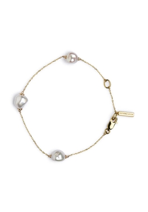 AUTORE MODA 9kt yellow gold Sophia Keshi pearl anklet