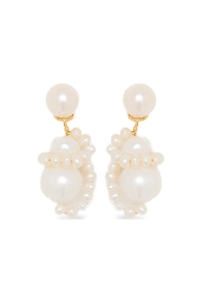 Completedworks pearl-drop earrings - Gold