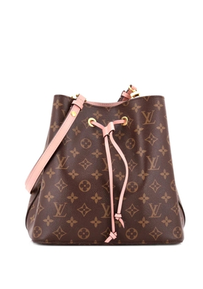 Louis Vuitton Pre-Owned NeoNoe Handbag Monogram Canvas with Leather MM bucket bag - Brown