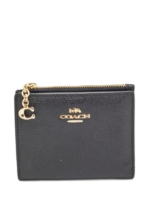 Coach 2020s leather zip wallet - Black