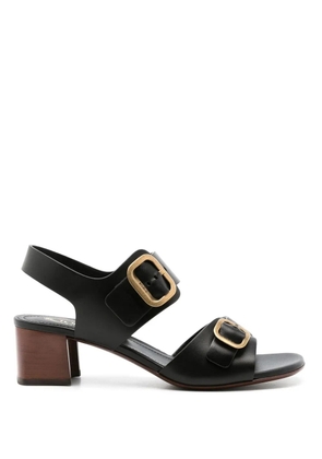 Tod's buckle-detail block sandals - Black