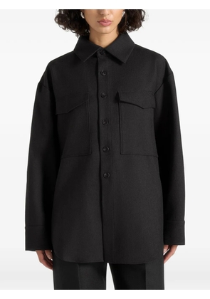 Manière De Voir Joy front-pockets shirt - Black