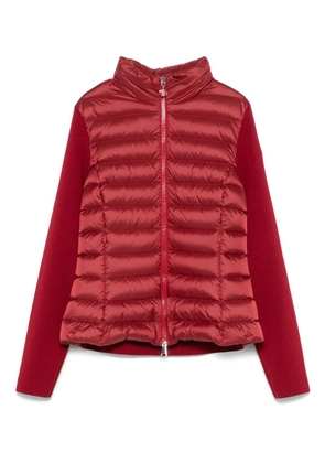 Moncler padded-front knit jacket - Red
