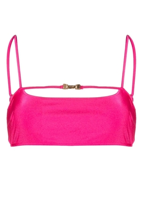 Cult Gaia chest strap-detail bikini top - Pink