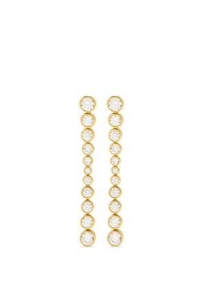 RAGBAG STUDIO Oda cubic-zirconia drop earrings - Gold