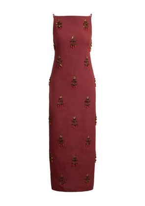 Polo Ralph Lauren embellished sleeveless dress - Red