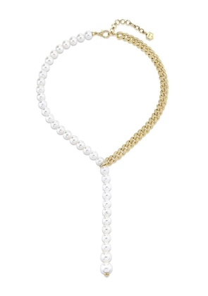 SHAY 18kt yellow gold Split pearl and diamond necklace